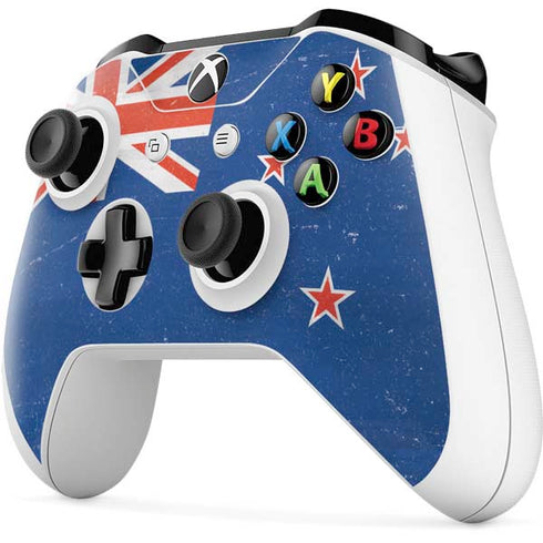 New Zealand Flag Distressed Xbox One S All-Digital Edition Bundle Skin